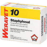 Produktbild von ReaVET STAPHYLOSAL 10 Ampullen vet. zur Unterstützung von Immunsystem und Atemwegen