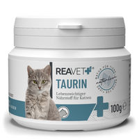 Produktbild von ReaVET Taurin Pulver für Katzen 100g zur Unterstützung von Herz und Immunsystem - 100 g