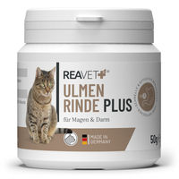 Produktbild von ReaVET Ulmenrinde Plus Pulver für Katzen zur Unterstützung von Magen und Darm 50g - 50 g