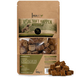 REAVET Vital Soft Happen Hund Leckerli Hirsch getreidefrei 100g - 100 g – Bild 1 von 4
