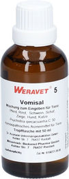 REAVET Vomisal 5 vet Tropfen für Magen-Darm und Atemwege für alle Altersstufen und Größen 50 ml – Bild 1 von 2