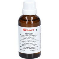 Produktbild von REAVET Vomisal 5 vet Tropfen für Magen-Darm und Atemwege für alle Altersstufen und Größen 50 ml
