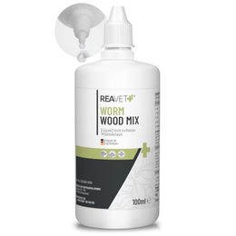 ReaVET Wormwood Mix Liquid 110ml Natürliche Wurmkur Tropfen für Hunde und Katzen zur Unterstützung von Magen-Darm und Verdauung - 110 ml – Bild 1 von 13