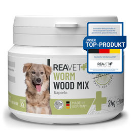ReaVET Wormwood Mix Wurm-Kraut Kapseln für Hunde zur Unterstützung von Magen und Darm 50 Stück – Bild 1 von 13