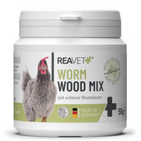 Produktbild von REAVET Wormwood Mix Wurm-Kraut Pulver für Hühner und Wachtel 50g - 50 g