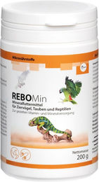 reboVet REBOMin Mineralfutter mit Vitaminen für Tauben zur Unterstützung von Haut und Fell 200g Pulver – Bild 1 von 4