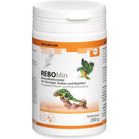 Produktbild von reboVet REBOMin Mineralfutter mit Vitaminen für Tauben zur Unterstützung von Haut und Fell 200g Pulver