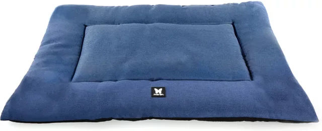Produktbild von Rechteckige Hundematte und Katzenmatte aus Fleece von Martin Sellier in Blau 60 cm