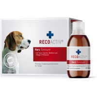 Produktbild von RECOACTIV Herz Tonicum Nahrungsergänzung für Hunde mit Taurin, L-Carnitin und Omega-3-Fettsäuren, 3 x 90 ml - 3 x 90 ml