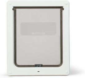 Record Dog Mate Hundeklappe für mittelgroße Hunde mit 2-Wege-Verschluss weiß wasserdicht – Bild 1 von 2