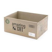 Produktbild von Record Kratzbaum aus Pappe mit Catnip für Katzen in Braun 37 x 25 x 16 cm