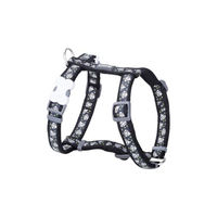 Produktbild von Red Dingo Diamond Hundegeschirr aus Polyester Schwarz 25-39 cm