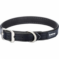 Produktbild von Red Dingo Halsband Mini XS aus Kunstleder Schwarz 12 mm x 20-25 cm