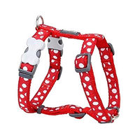 Produktbild von Red Dingo Halsband RD Style Spots Weiss Polyester 12 mm Halsumfang 25-39 cm