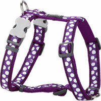 Produktbild von Red Dingo Hundegeschirr RD aus Nylon Lila mit weißen Flecken Größe XS 30-44 cm