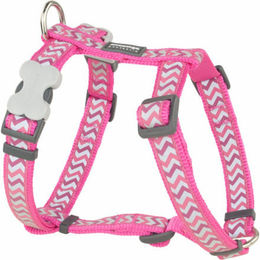 Produktbild von Red Dingo Hundegeschirr Ziggy Rfx aus Nylon in Dunkelrosa 25 mm x 56-80 cm