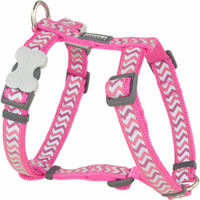 Produktbild von Red Dingo Hundegeschirr Ziggy Rfx aus Nylon in Dunkelrosa 25 mm x 56-80 cm