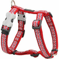 Produktbild von Red Dingo Hundegurtzeug Union Jack Flagge aus Nylon 20 mm x 45-66 cm