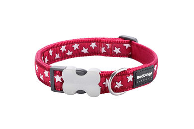 Red Dingo Hundehalsband für kleine Rassen in Rot/Weiß XS – Bild 1 von 1