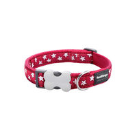 Produktbild von Red Dingo Hundehalsband für kleine Rassen in Rot/Weiß XS