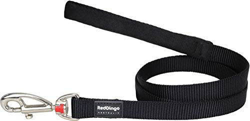 Produktbild von Red Dingo Hundeleine aus Gurtband in Schwarz 120 cm