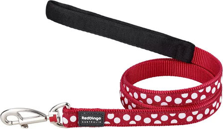 Produktbild von Red Dingo Hundeleine aus Nylon in Rot mit 120 cm Länge