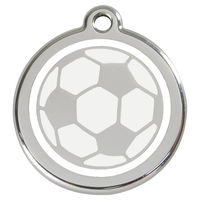 Produktbild von Red Dingo Hundemarke aus Emaille Fußball Größe S