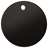 Produktbild von Red Dingo Hundemarke Titan beschichtet in Schwarz mit individueller Gravur Kreis