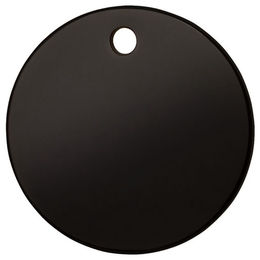 Produktbild von Red Dingo Hundemarke Titan beschichtet in Schwarz mit individueller Gravur Kreis Größe M