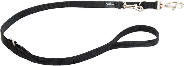 Produktbild von Red Dingo Multipositionsleine für Hunde aus Nylon in Schwarz 200 cm