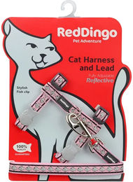 Produktbild von Red Dingo Reflektierendes Katzengeschirr mit Leine für erwachsene Katzen