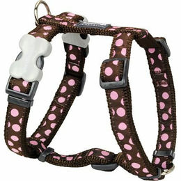 Red Dingo Style Sports Hundegeschirr Rosa Punkte aus Polyester 37-61 cm – Bild 1 von 2