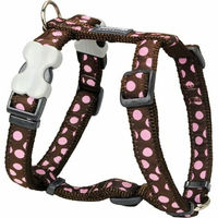 Produktbild von Red Dingo Style Sports Hundegeschirr Rosa Punkte aus Polyester 37-61 cm