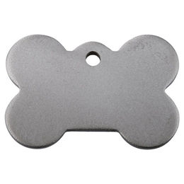 Produktbild von Red Dingo Titan Hundemarke Knochen Silber Größe L