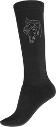 Produktbild von Red Horse Crystal Socken für Damen aus Baumwolle Schwarz XS