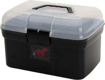 Produktbild von Red Horse Grooming-Box für Pferde aus Kunststoff in Schwarz Größe S