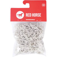 Produktbild von Red Horse Haarflechtgummis für die Mähne in Rot und Weiß