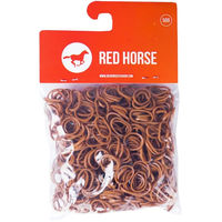 Produktbild von Red Horse Haarflechtgummis für Mähne und Schweif in Rot und Braun