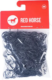Produktbild von Red Horse Haarflechtgummis in Rot und Schwarz