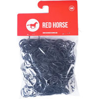 Produktbild von Red Horse Haarflechtgummis in Rot und Schwarz