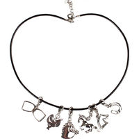 Produktbild von Red Horse Halsband in Schwarz und Silber