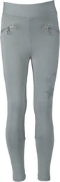 Produktbild von Red Horse Khloé Reitleggings für Mädchen mit Full Grip in Grau