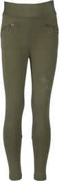 Produktbild von Red Horse Khloé Reitleggings für Mädchen mit Full Grip in Grün