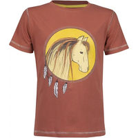 Produktbild von Red Horse Kinder T-Shirt aus Baumwolle für 4 Jahre in Rot und Braun