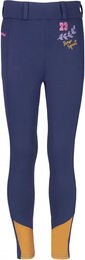 Produktbild von Red Horse Nina Reitleggings für Mädchen mit Full Grip in Blau Größe 8 Jahre