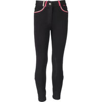 Produktbild von Red Horse Ola Slim Fit Reithose für Mädchen aus Baumwolle Schwarz 11-12 Jahre