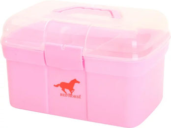 Produktbild von Red Horse Pflegeset Putzzeug für Pferde aus Gummi in Rosa