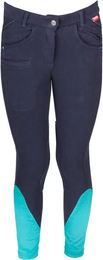 Red Horse Reithose Evy Slimfit für Mädchen aus Baumwolle Blau – Bild 1 von 1