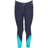 Produktbild von Red Horse Reithose Evy Slimfit für Mädchen aus Baumwolle Blau