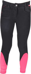 Produktbild von Red Horse Reithose Evy Slimfit für Mädchen aus Baumwolle Schwarz
